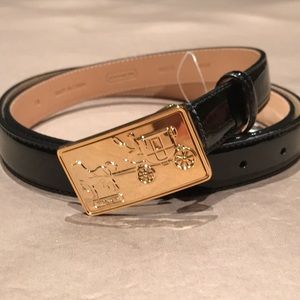 Coach Patent Leather Belt
